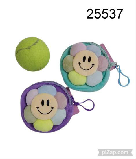 Imagen de MONEDERO TRNDY FLOR LILA/VERDE AGUA 11.25